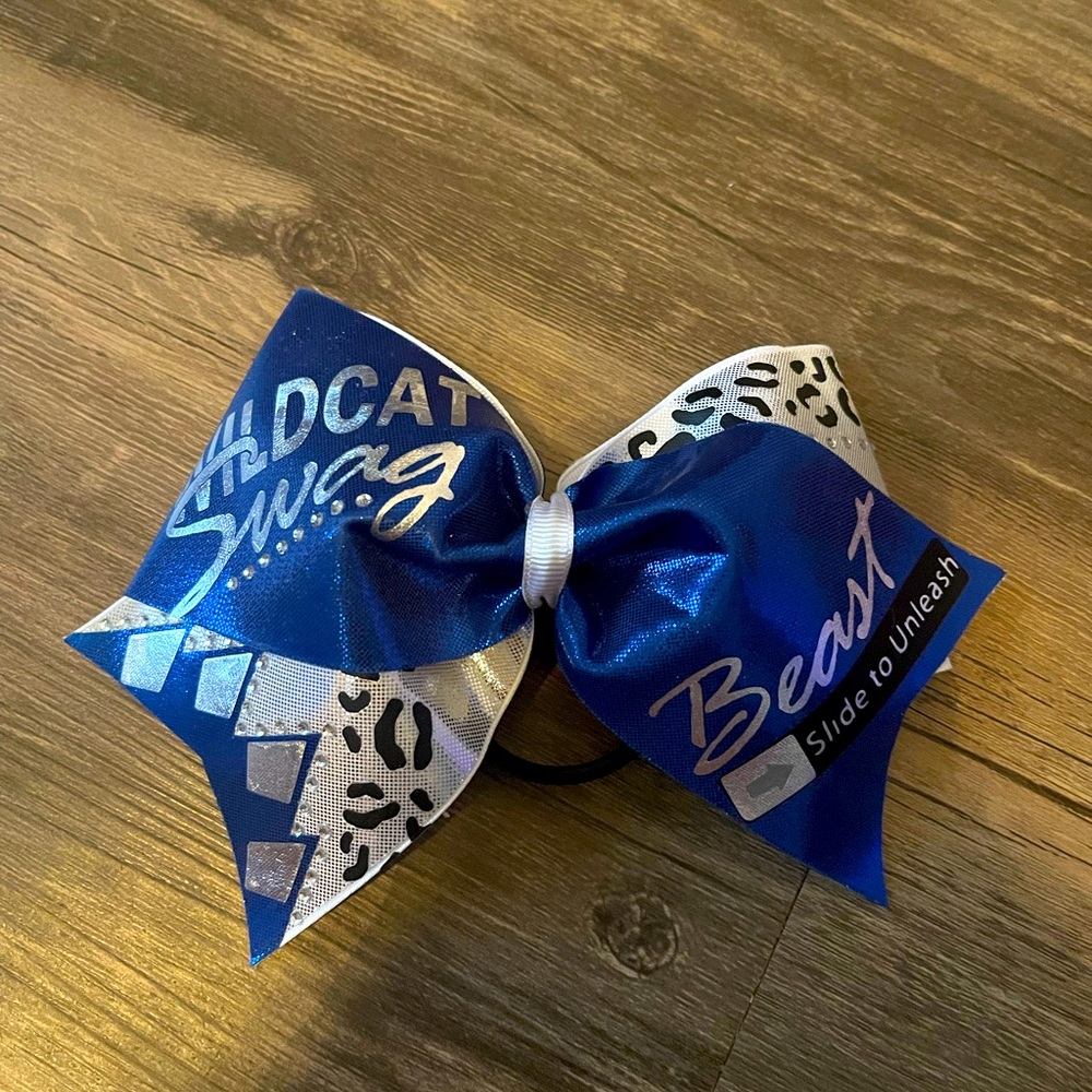 Cheer athletics wildcats cheer bow